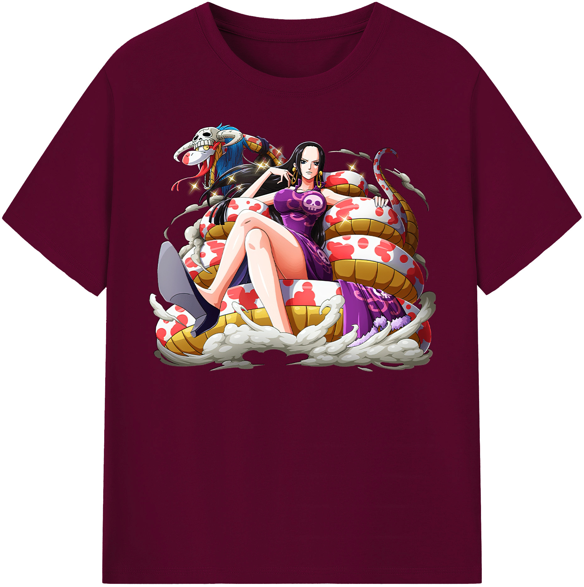 ワンピース ボア・ハンコック ONE PIECE Boa·Hancock レディースカジュアルプリントTシャツ（綿100％）